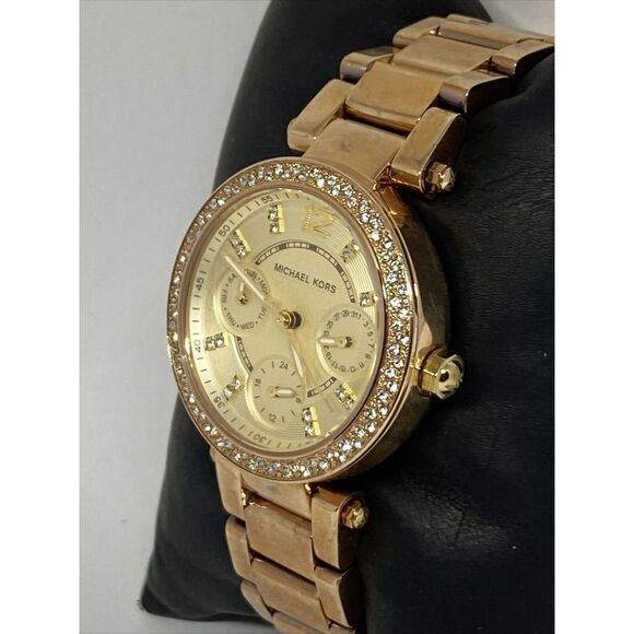 Michael Kors Parker MK5842 Women Stainless Steel Analog Dial Quartz Watch WO715 - Picture 4 of 12